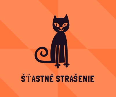 Šťastné strašenie orange whimsical-color-block