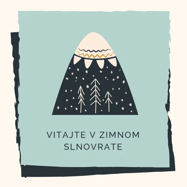 Vitajte v zimnom slnovrate blue whimsical-color-block
