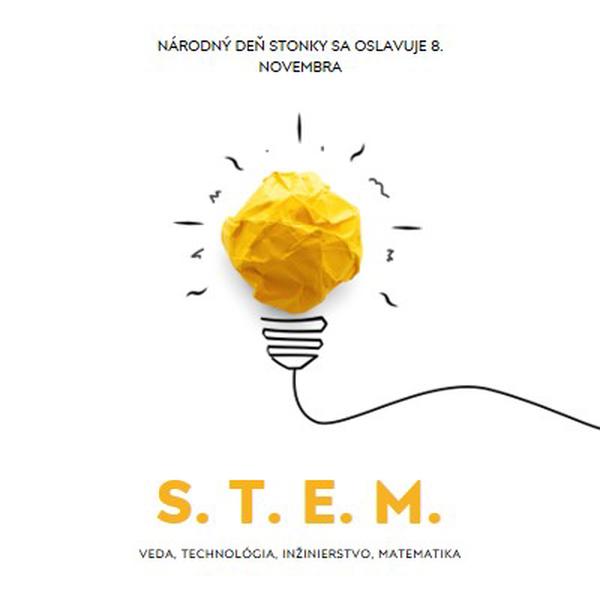 Veda, technológia, inžinierstvo, matematika yellow modern-simple