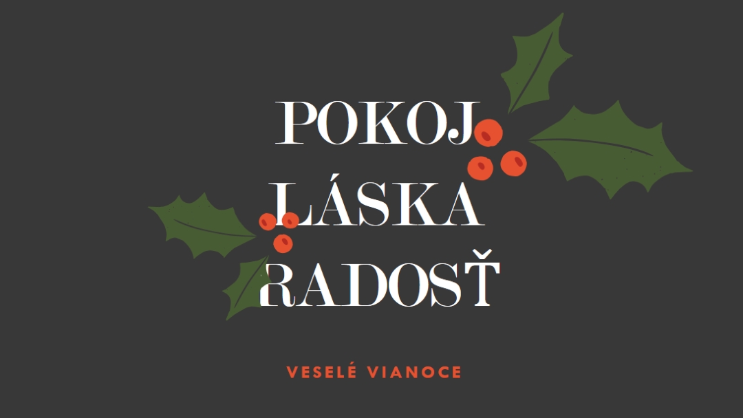Pokoj, láska, radosť gray modern-simple