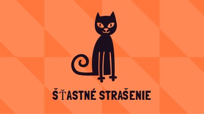 Šťastné strašenie orange whimsical-color-block