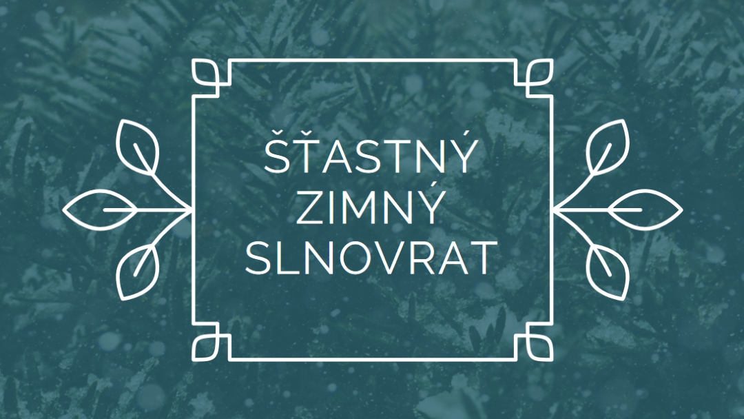 Zimný slnovrat green modern-simple