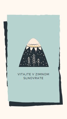 Vitajte v zimnom slnovrate blue whimsical-color-block