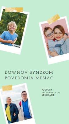 Downov syndróm povedomia green modern-simple