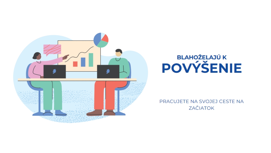 Blahoželanie k povýšeniu white whimsical-line