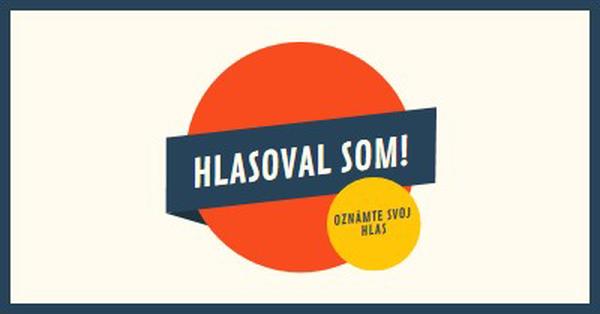 Hlasoval som! red vintage-retro