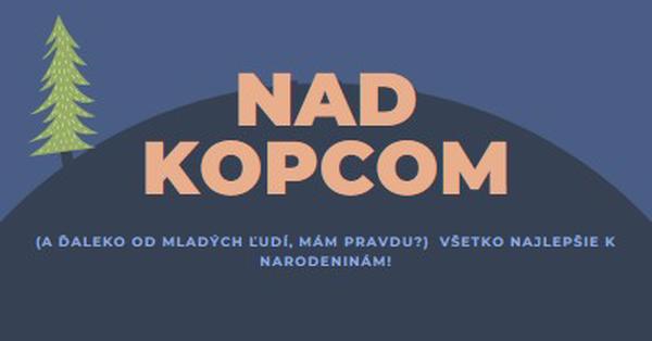 Nad kopcom blue modern-bold