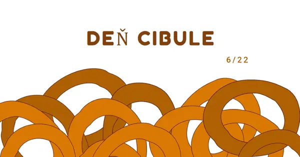 Kruhy desiatok orange whimsical-line