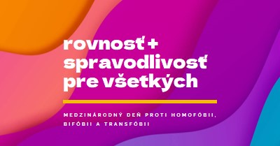 Česť Medzinárodný deň proti homofóbii purple modern-bold