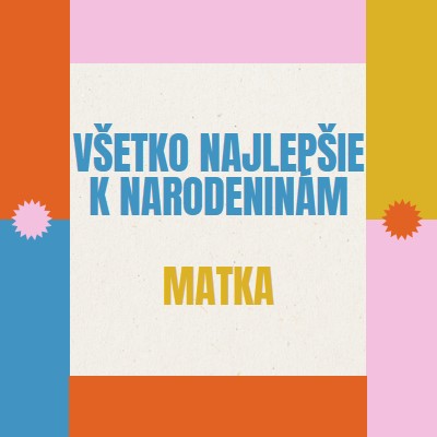 Všetko najlepšie k narodeninám gray retro,bold,geometric