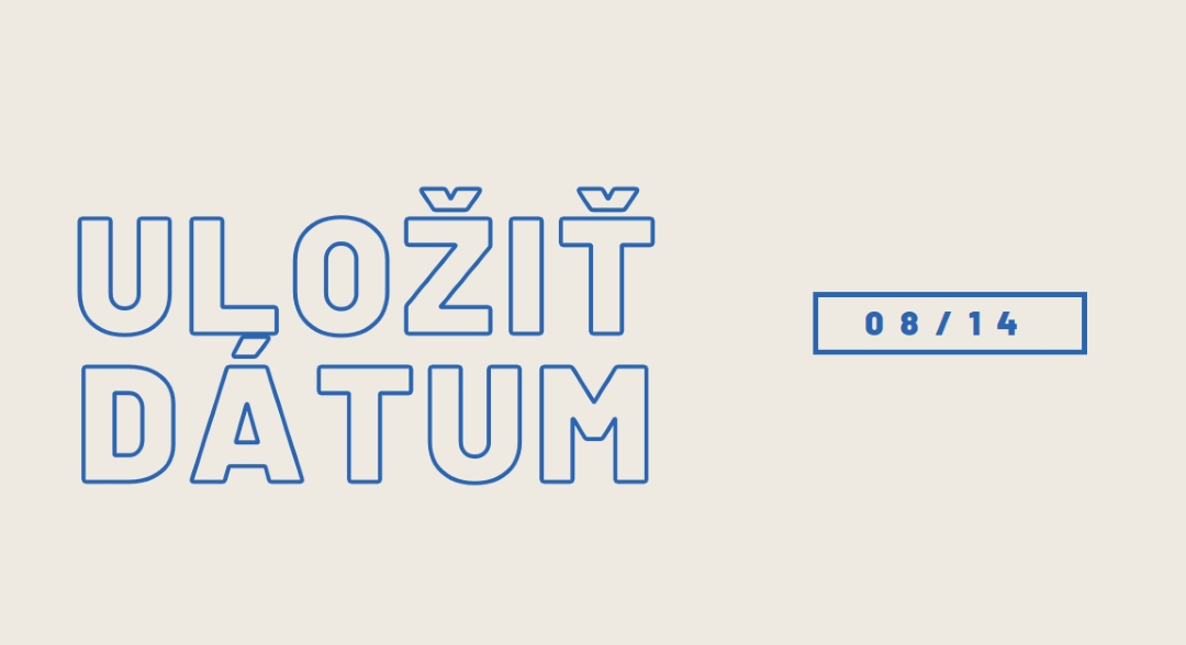 Modrý dátum gray whimsical-line
