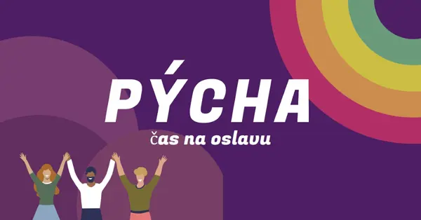 Oslava pýchy purple modern-bold