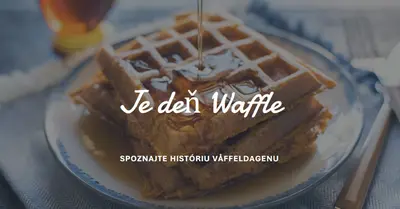 Je deň Waffle blue modern-simple