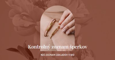 Kontrolný zoznam šperkov pink organic-boho