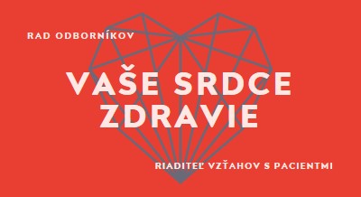 Vaše zdravie srdca red modern-bold