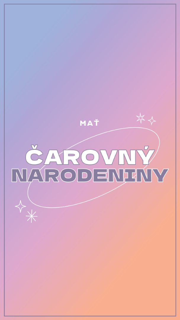 Magické narodeniny purple magical,modern,gradient