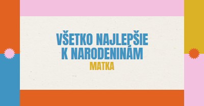 Všetko najlepšie k narodeninám gray retro,bold,geometric