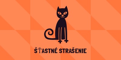 Šťastné strašenie orange whimsical-color-block