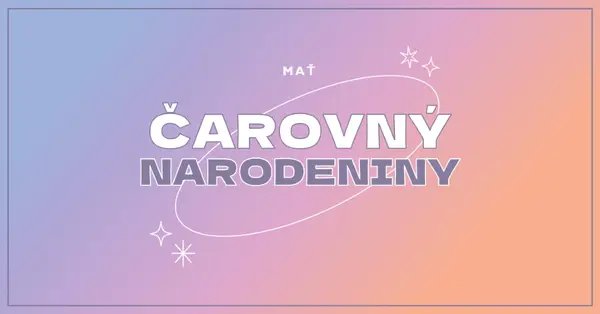 Magické narodeniny purple magical,modern,gradient