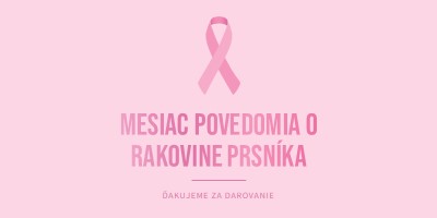 Rakovina prsníka Povedomie Mesiac pink modern-simple