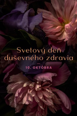 Ochrana duševného zdravia purple modern-simple