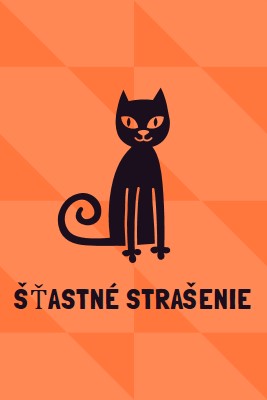 Šťastné strašenie orange whimsical-color-block