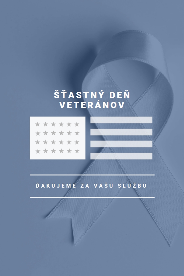 Ctiť veteránov USA gray modern-simple