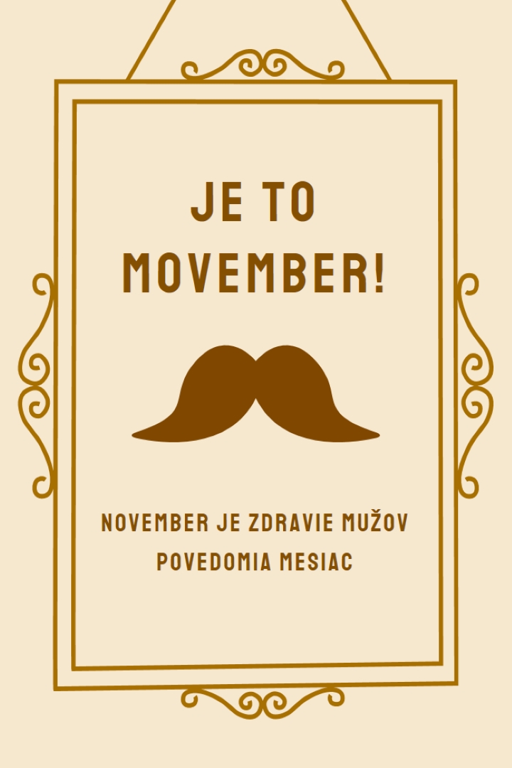 Fúzy za november brown vintage-retro