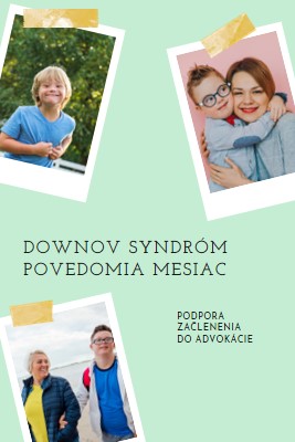 Downov syndróm povedomia green modern-simple