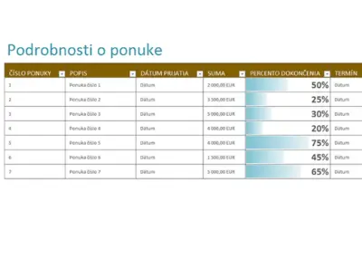 Sledovanie ponúk blue modern simple