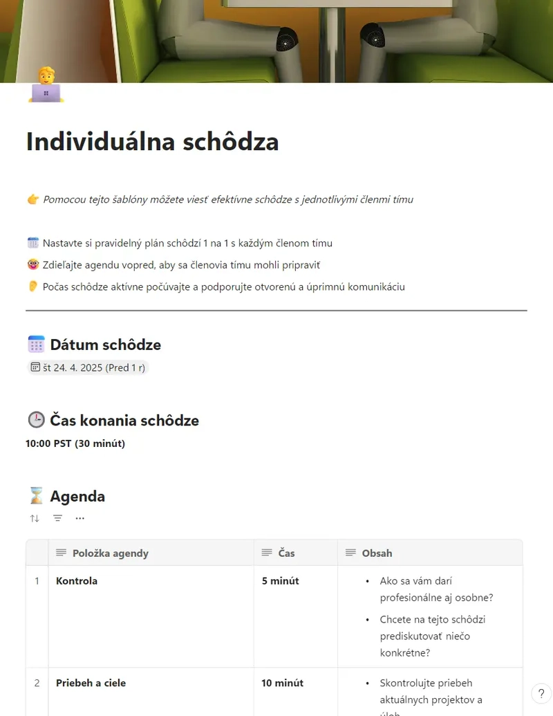 Individuálna schôdza