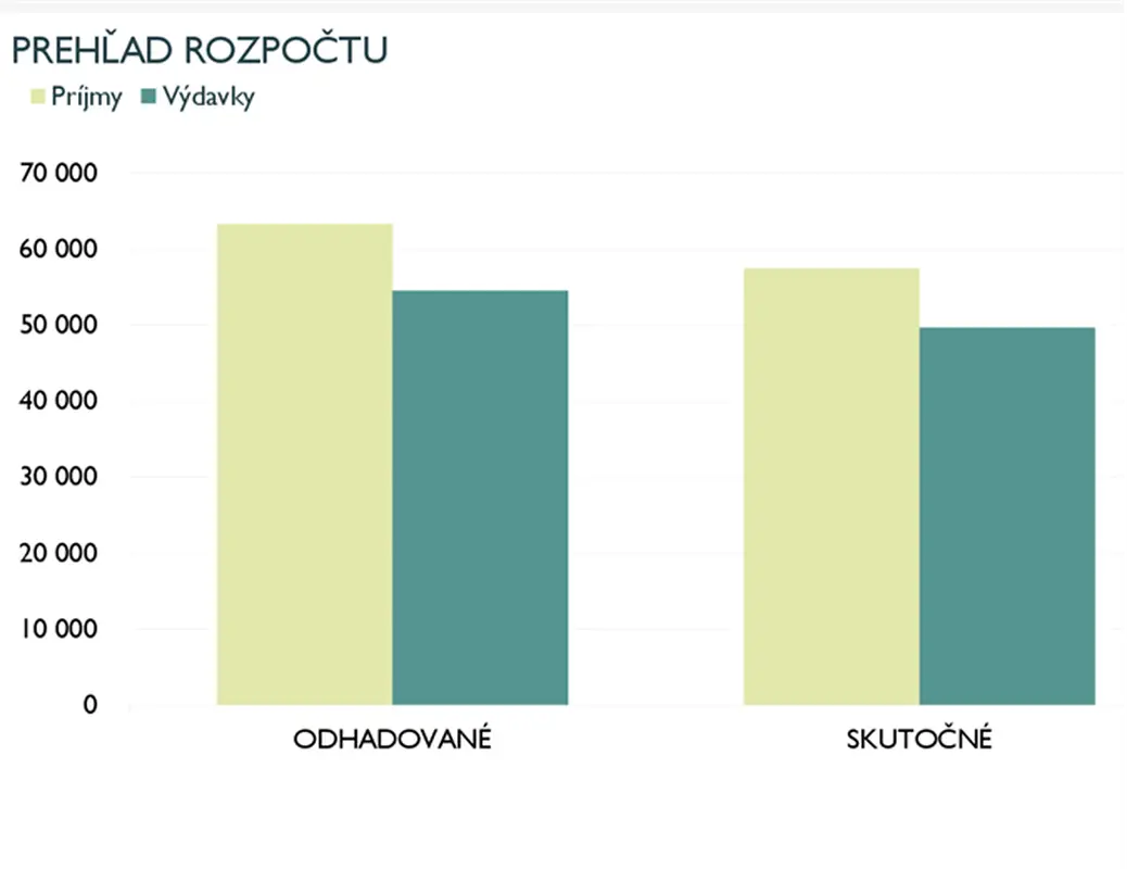 Mesačný podnikový rozpočet modern-simple