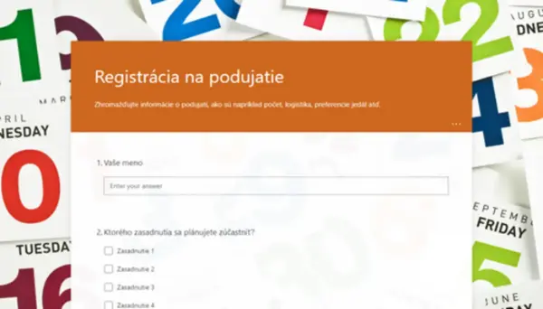 Registrácia na podujatie orange