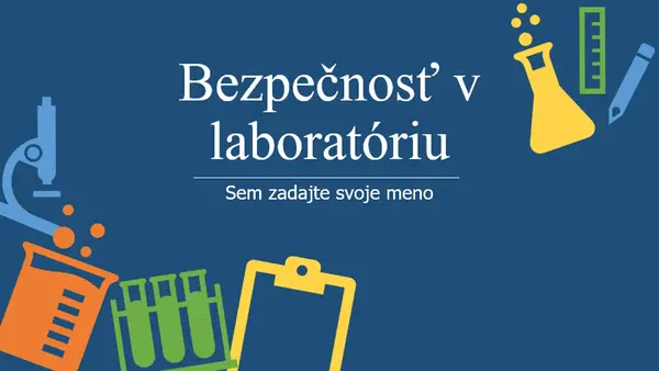 Bezpečnosť v laboratóriu modern color block