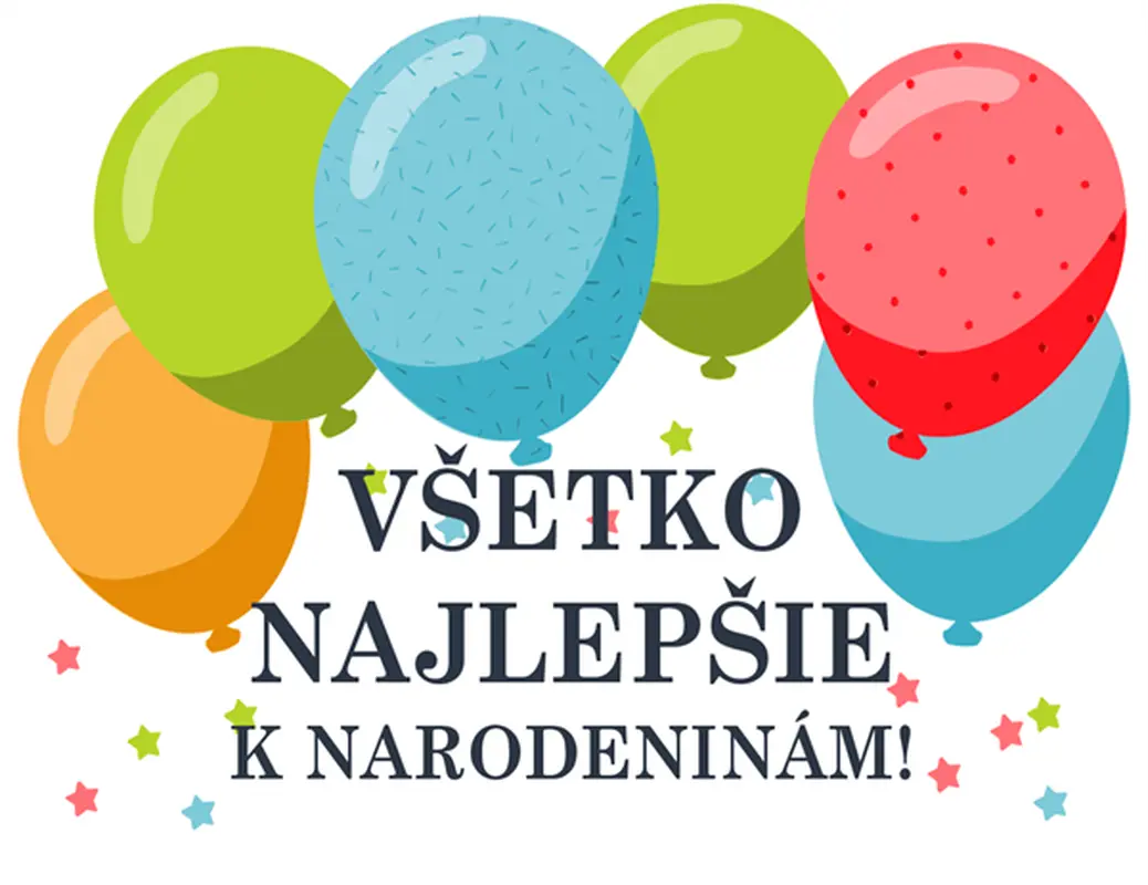 Narodeninový pozdrav s balónikmi