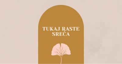 Tukaj raste sreča gray organic-boho