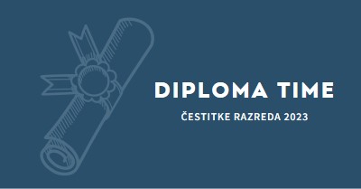 Vaša diploma blue modern-simple