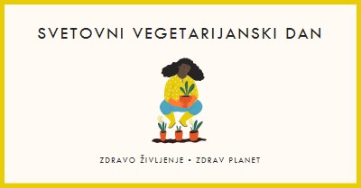 To je svetovni vegetarijanski dan white modern-simple