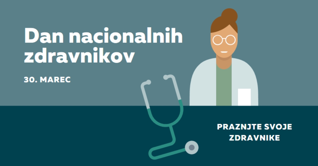 Dan nacionalnih zdravnikov blue modern-color-block