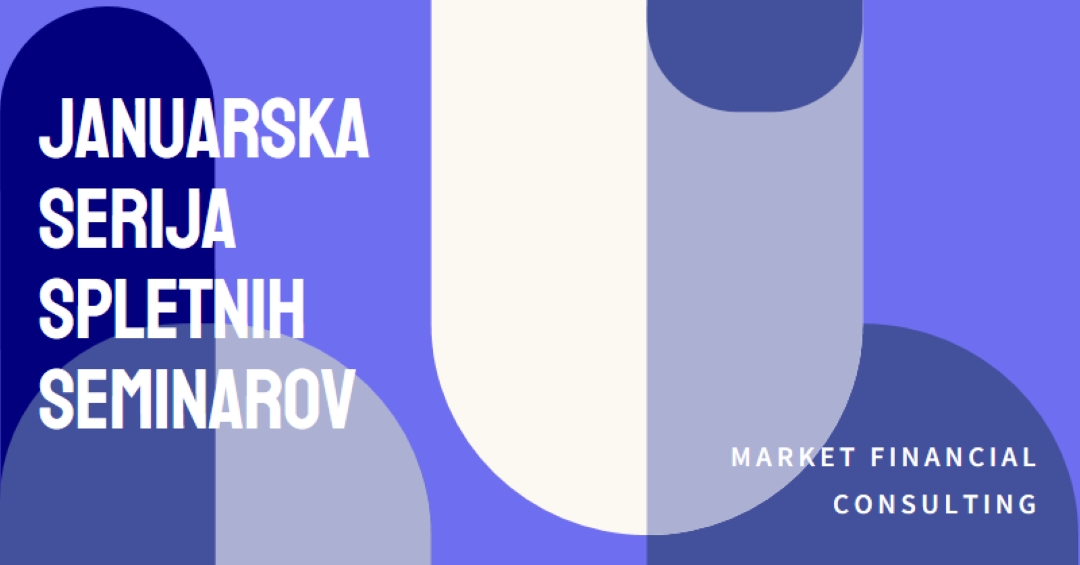 Januarska serija spletnih seminarov blue modern-bold