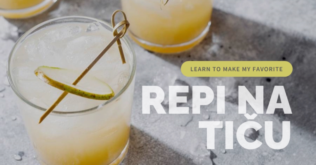 Make my favorite cocktails yellow modern-simple