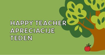Happy Teacher Apreciacije teden green whimsical-color-block