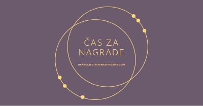 Čas je za nagrade purple modern-simple