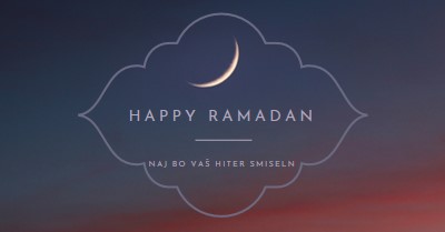 Have a happy Ramadan black modern-simple