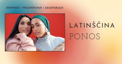 Praznovanje skupnosti latinščine red modern-bold