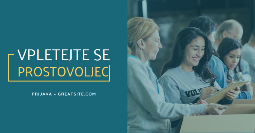 Razvedrimo se za prostovoljce blue modern-simple