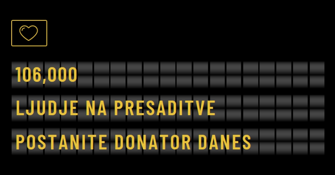 Postanite darovalec organov danes black modern-bold