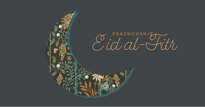 Praznovanje Eid al-Fitr black modern-simple