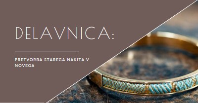 Delavnica nakita brown organic-simple