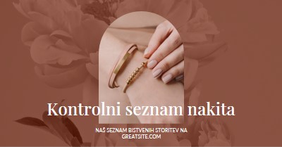 Kontrolni seznam nakita pink organic-boho